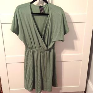 Wool& Brooklyn Wrap Dress in Sage